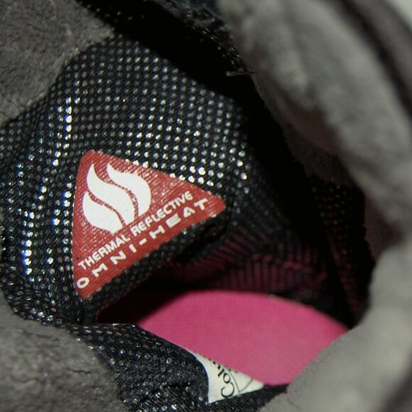 Columbia Slip-on Black Boots w Zip-Closure for Adjustment, Girls Size 3 (21 cm) - Picture 5 of 11